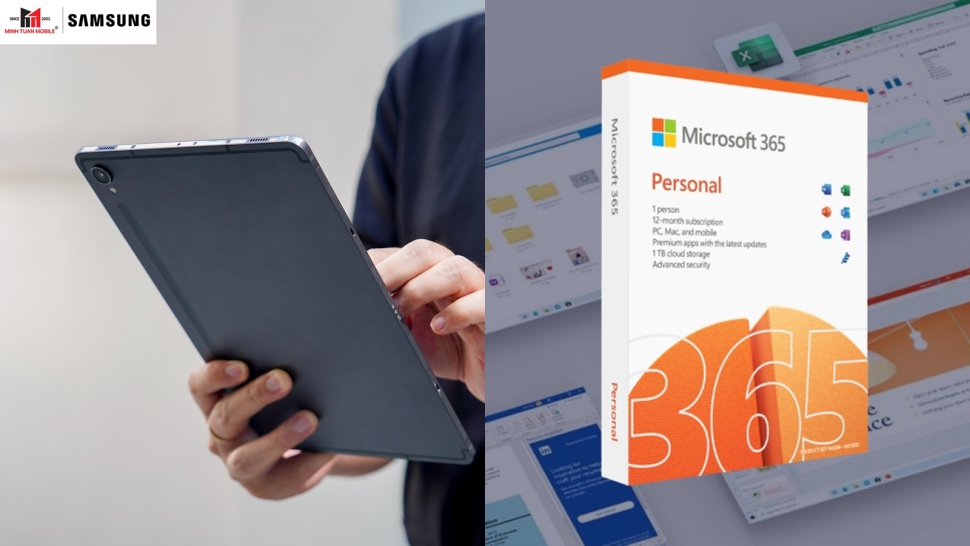 1 năm miễn phí Microsoft khi mua Galaxy Tab S10 FE ở Minh Tuấn Mobile