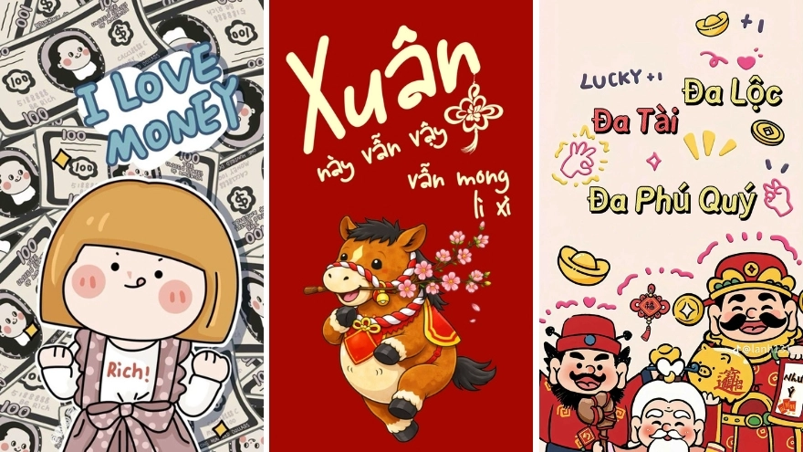20+ bộ hình nền điện thoại Tết Bính Ngọ 2026 đẹp, may mắn