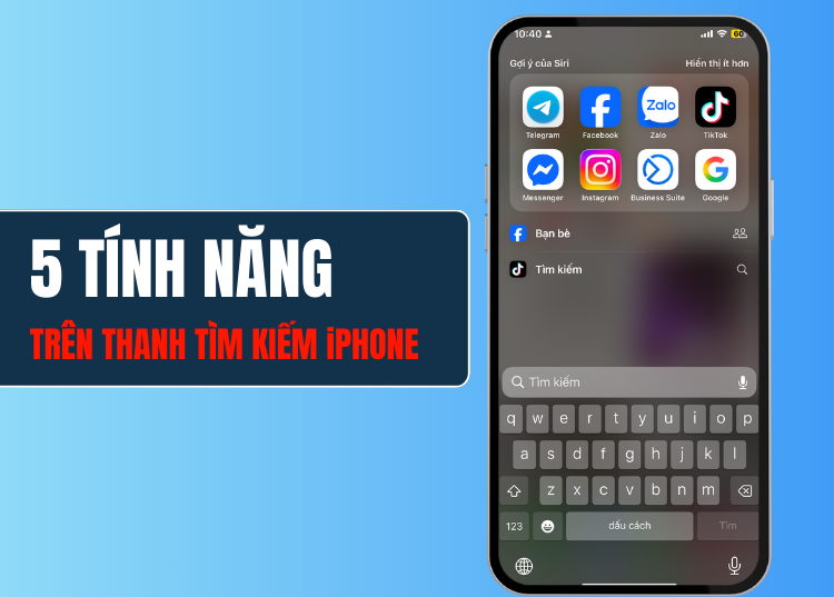 5 tính năng thanh tìm kiếm iPhone cực nhanh ít người biết