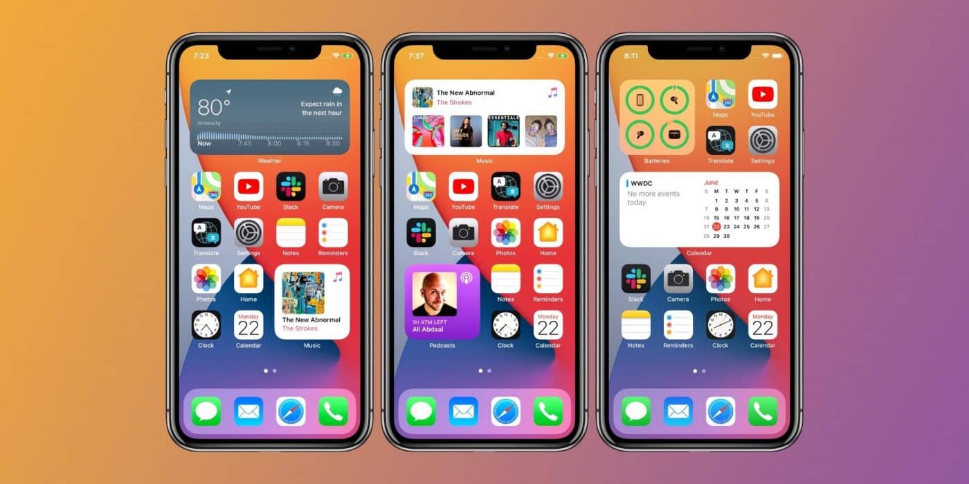 iOS 14 widget: Tính năng Widget trong iOS 14 giúp bạn truy cập thông tin nhanh chóng và dễ dàng hơn bao giờ hết. Hãy xem hình ảnh liên quan để khám phá các iOS 14 Widget đẹp mắt và tiện ích nhất.