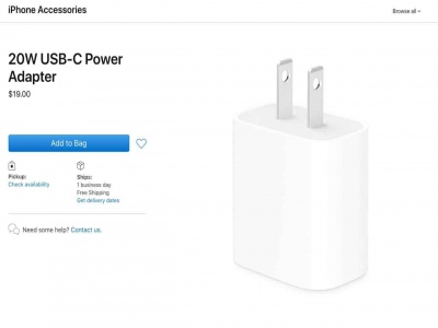 Không trang bị sạc theo hộp cho iPhone 12 series, Apple đăng bán sạc 20W với giá $19