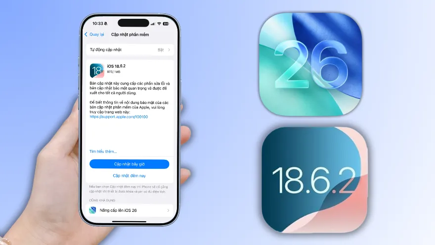 Apple ngừng ký iOS 18.6.2, ngăn việc hạ cấp từ iOS 26