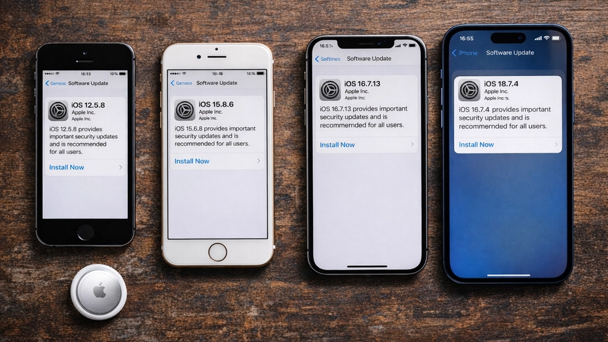 Apple rút vội một số bản cập nhật iOS do sự cố kết nối