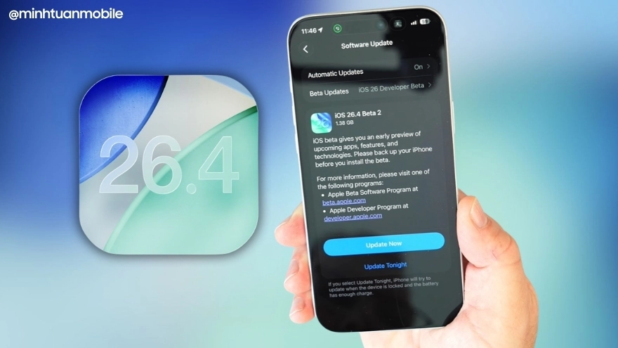Apple tung iOS 26.4 Beta 2: Review hiệu năng và pin thực tế