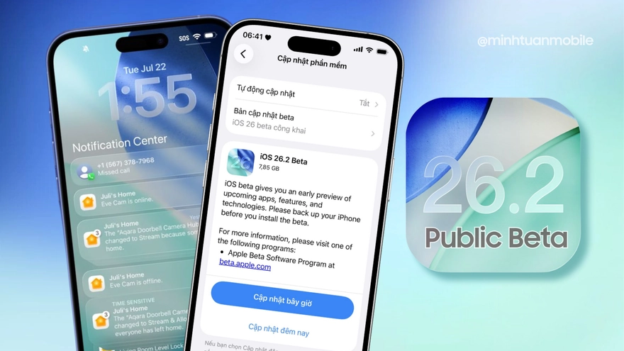 Bản iOS 26.2 Public Beta vừa ra mắt có gì đáng nâng cấp?