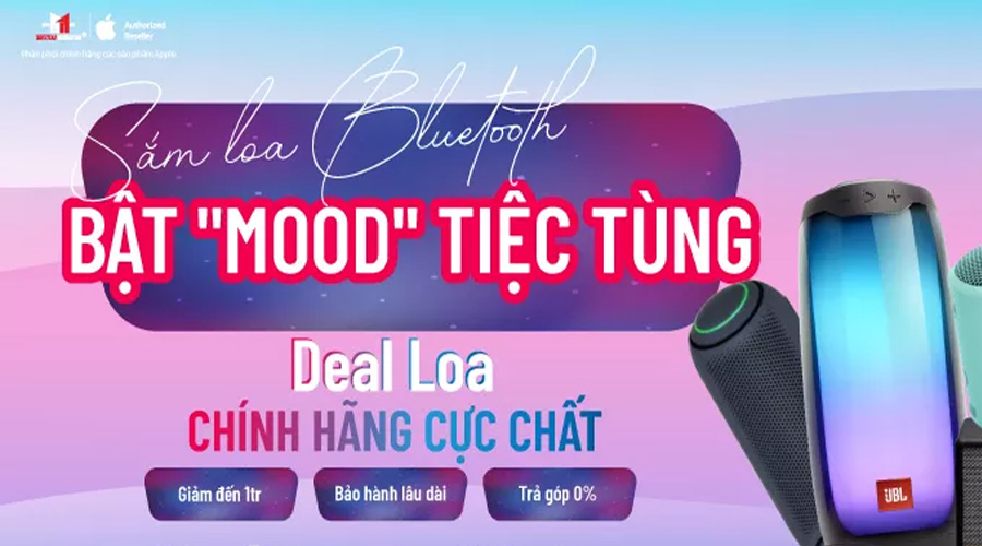 Bật mood tiệc tùng sắm loa Bluetooth giảm sốc đến 59% tại Minh Tuấn Mobile