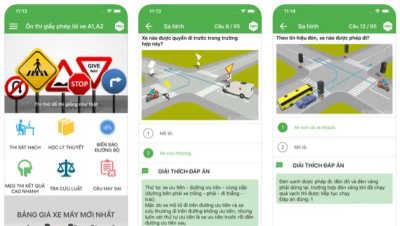 Tải ngay ứng dụng này nếu muỗn thi đỗ bằng lái xe máy A1, A2
