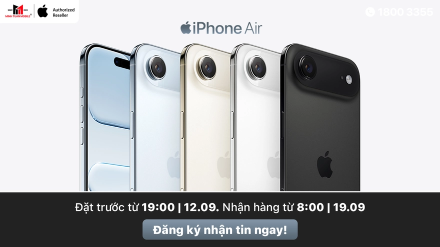 Cách đăng ký nhận thông tin iPhone Air tại Minh Tuấn Mobile