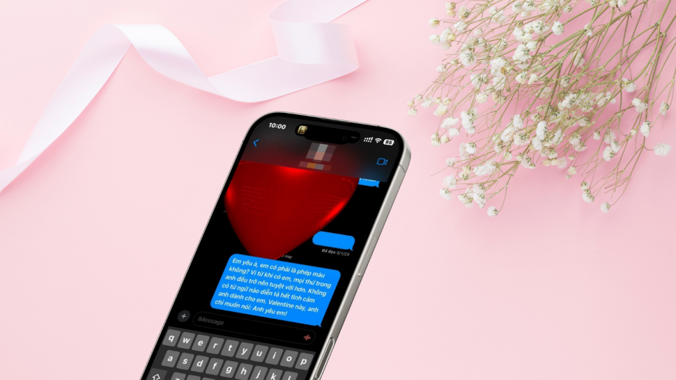 Cách gửi tin nhắn tỏ tình trên iPhone dịp Valentine