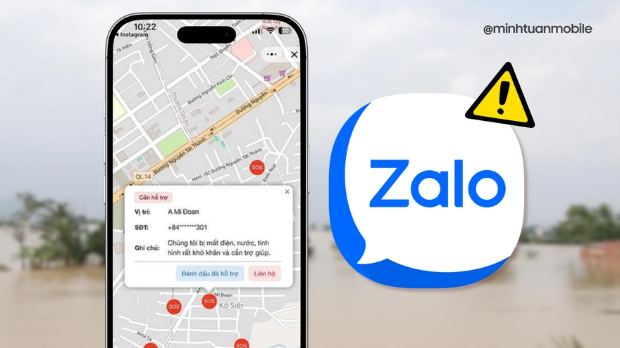 Cách gửi tín hiệu cứu trợ khẩn cấp trên Bản đồ Zalo SOS