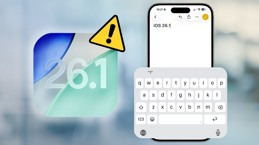 Cách khắc phục lỗi liệt bàn phím trên iOS 26.1