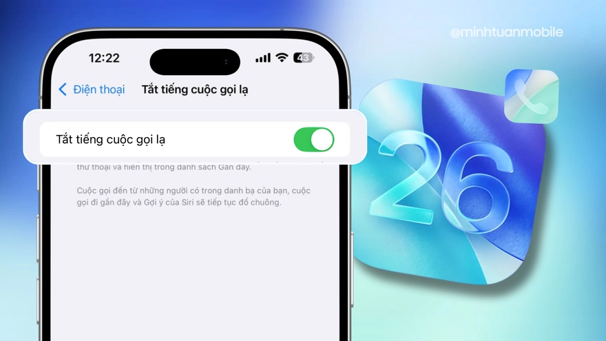 Cách lọc cuộc gọi rác trên iPhone chạy iOS 26