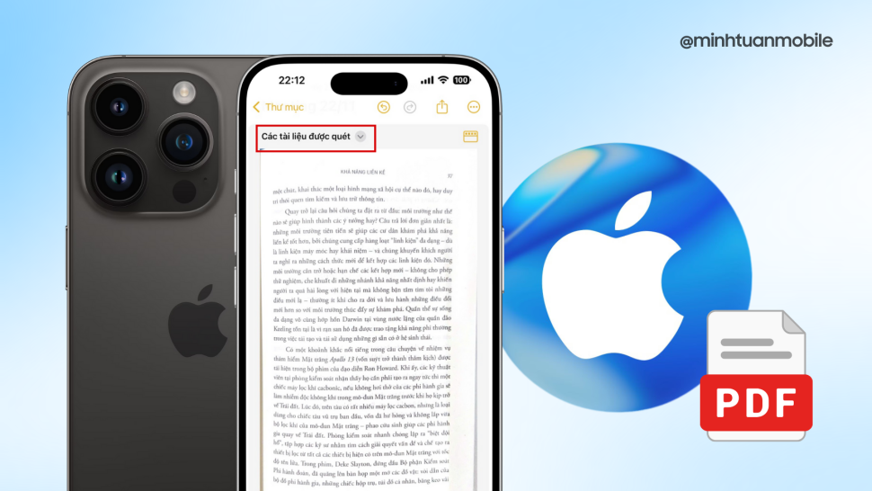 Cách scan tài liệu cực nhanh trên iPhone không cần app thứ ba