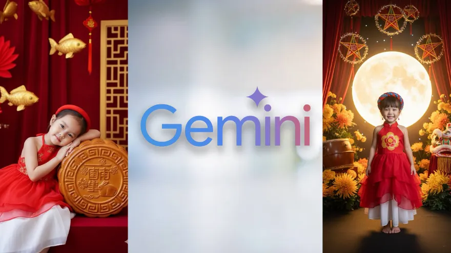 Cách tạo bộ ảnh Trung thu cho bé bằng Gemini cực dễ
