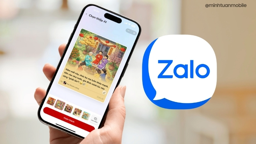 Cách tạo thiệp chúc Tết qua Zalo cho người thân cực ý nghĩa