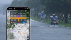 Cách theo dõi bão số 5 trực tiếp không cần tải app thứ ba