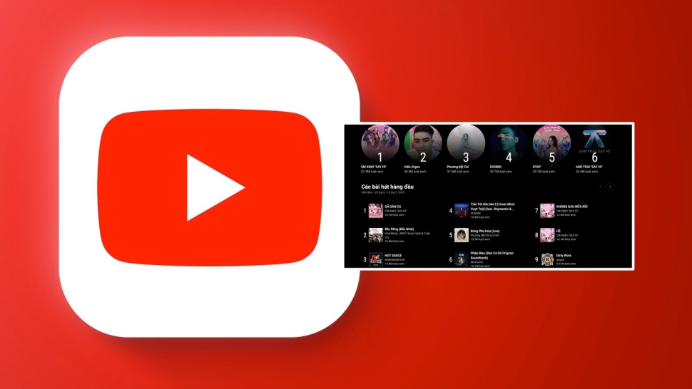Cách xem BXH YouTube mới tại Việt Nam