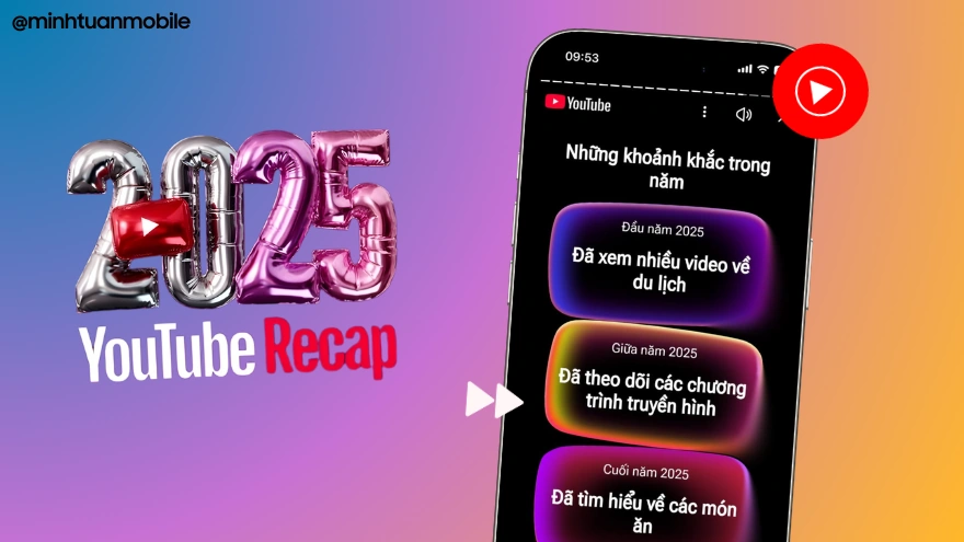 Cách xem YouTube Recap 2025 chỉ với vài thao tác cực nhanh