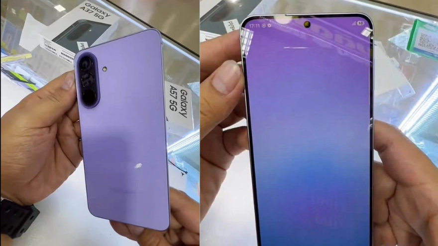Cận cảnh Galaxy A57 vừa lộ diện: Viền mỏng, giá tăng nhẹ