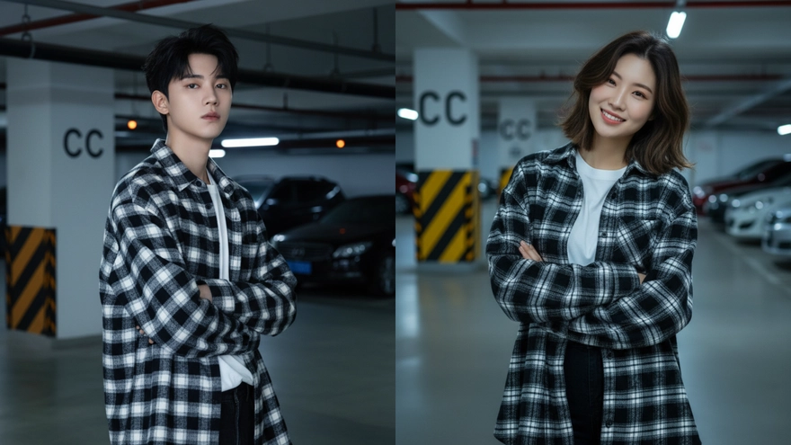 Câu lệnh AI tạo ảnh cool ngầu ở hầm gửi xe