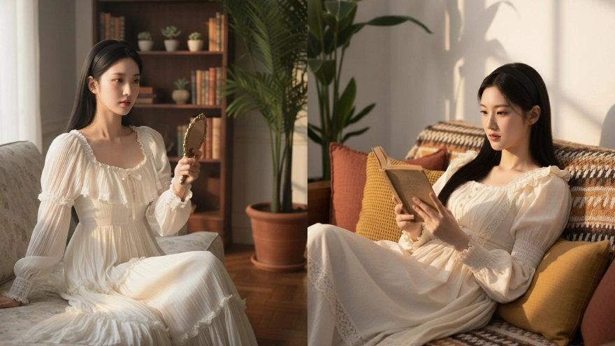 Câu lệnh Gemini tạo ảnh vibe tiểu thư nhẹ nhàng cực đẹp