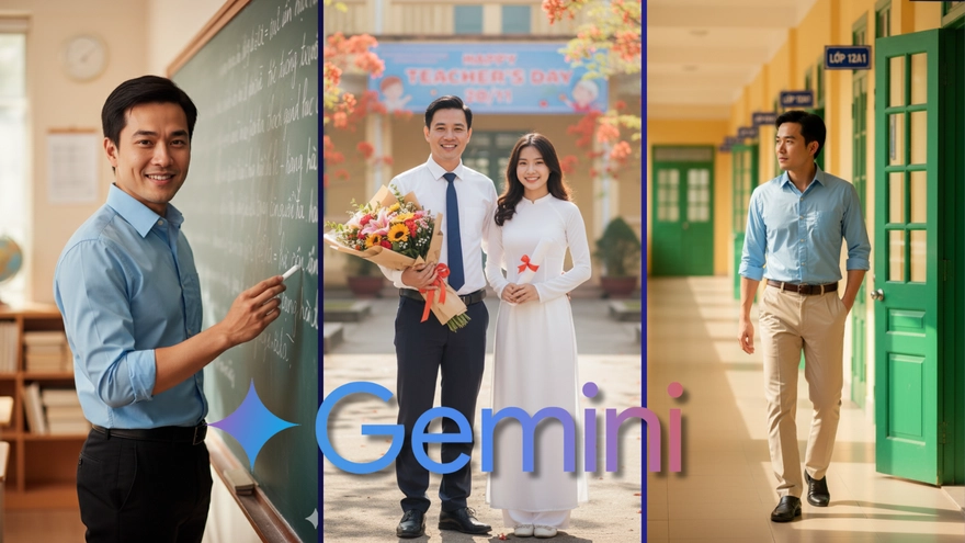 Câu lệnh tạo ảnh tặng Thầy giáo tri ân 20 11 với Gemini