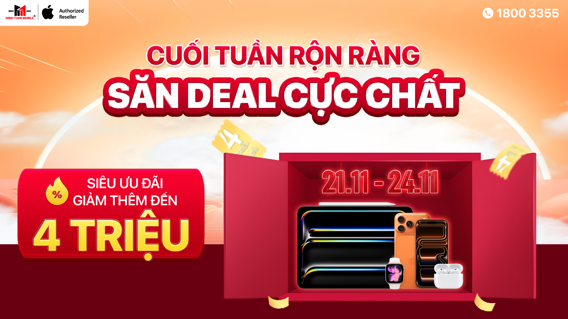 Cuối tuần rộn ràng - Săn deal cực chất tại Minh Tuấn Mobile