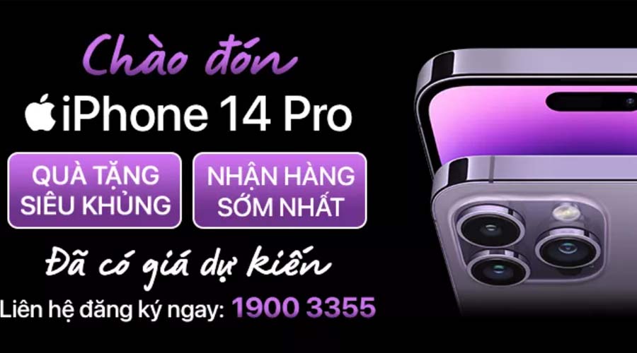 Đăng ký đặt hàng iPhone 14 Series nhận ngay bộ quà khủng đến 2 triệu, ưu tiên khách hàng đến sớm!