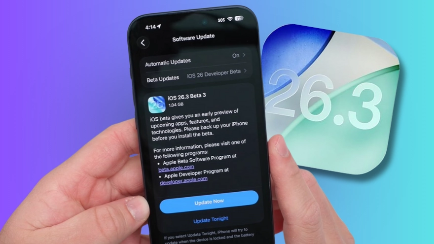 Đánh giá nhanh pin và hiệu năng của iOS 26.3 Beta 3