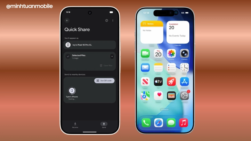 Dòng Galaxy cũ sắp dùng được AirDrop với iPhone