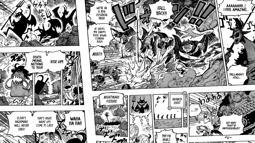 Dự đoán One Piece chap 1152: Gaban đối mặt nguy cơ quỷ hóa
