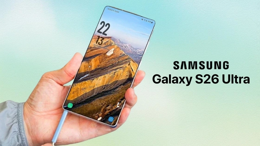 Galaxy S26 Ultra lộ S Pen bo tròn cùng thiết kế mới