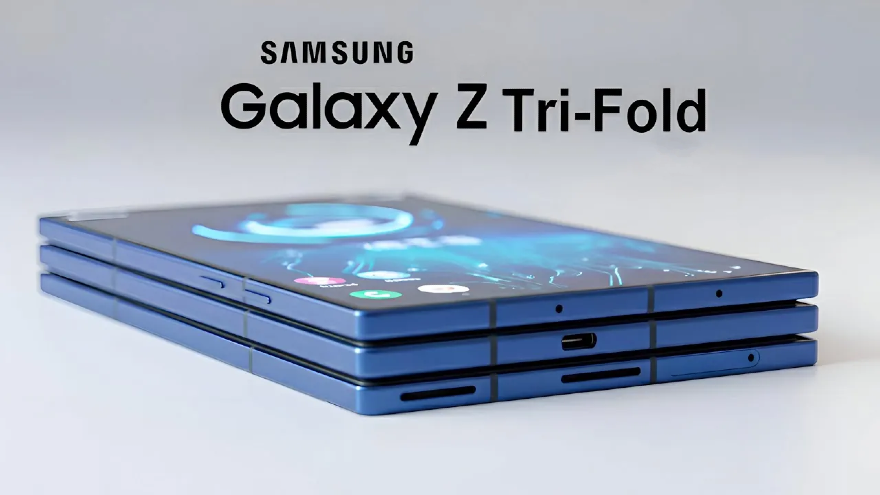 Galaxy Z Trifold lộ diện với viên pin lớn hơn Galaxy Z Fold7
