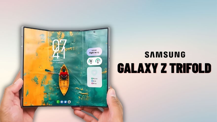 Galaxy Z TriFold lộ hoạt ảnh mở gập cực độc