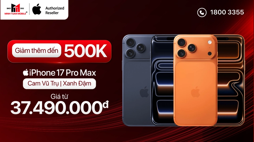 Giảm ngay 500K cho khách hàng thân thiết khi mua iPhone 17 Pro Max