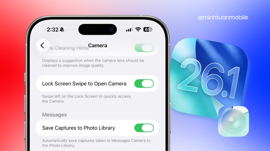 Giao diện Camera trên iOS 26.1 vừa ra mắt có gì đáng chú ý?