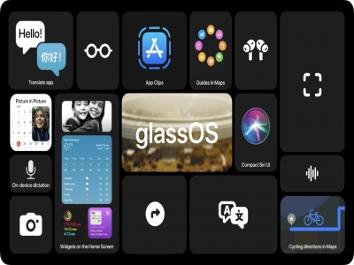 iOS 14 vô tình tiết lộ về sự xuất hiện của glassOS - hệ điều hành mới của Apple Glass