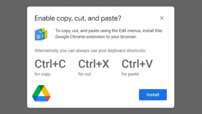 Google Drive đa năng hơn với những tính năng mới: cắt, sao chép và dán tệp tin