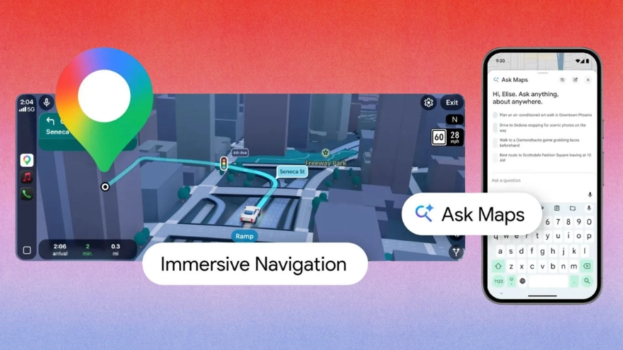 Google Maps đại tu giao diện dẫn đường sau 10 năm