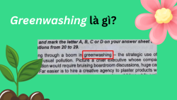 Greenwashing là gì mà có trong đề thi THPT quốc gia 2025?