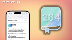 Vì sao iOS 26.4 nặng hơn 14GB trên một số dòng iPhone?