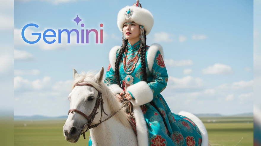 Hóa thân thành cô gái Mông Cổ xinh đẹp với Gemini