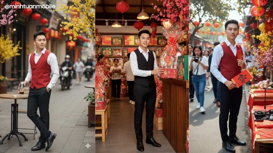 Hóa thân thành nam thần đi chợ Tết chỉ với một câu lệnh