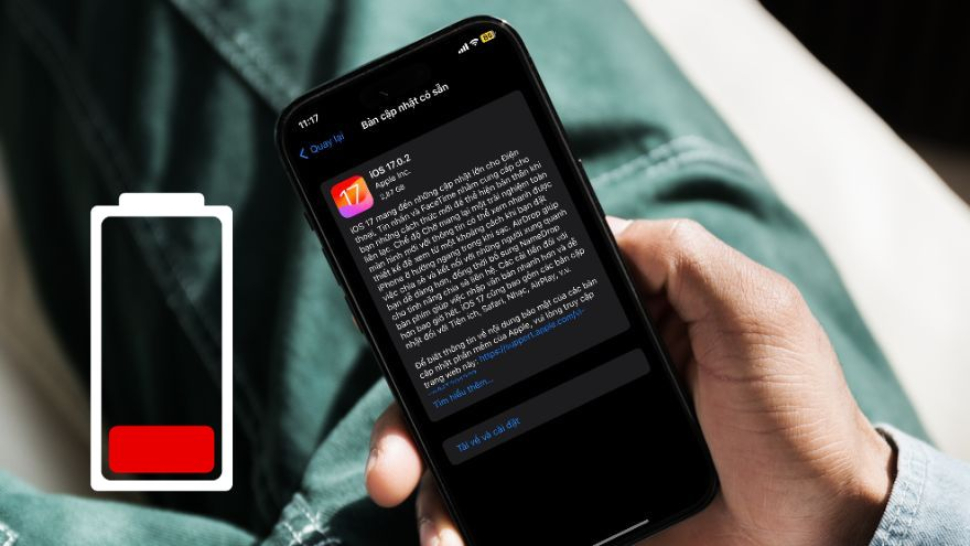 iOS 17.0.2 có gây nóng máy, hao pin khi cập nhật?