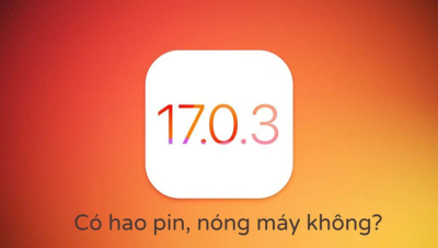iOS 17.0.3 có nóng máy, hao pin khi cập nhật không?