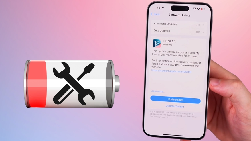 iOS 18.6.2: Cách khắc phục tình trạng hao pin trên iPhone