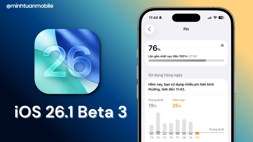 iOS 26.1 Beta 3 có thật sự gây hao pin, nóng máy?