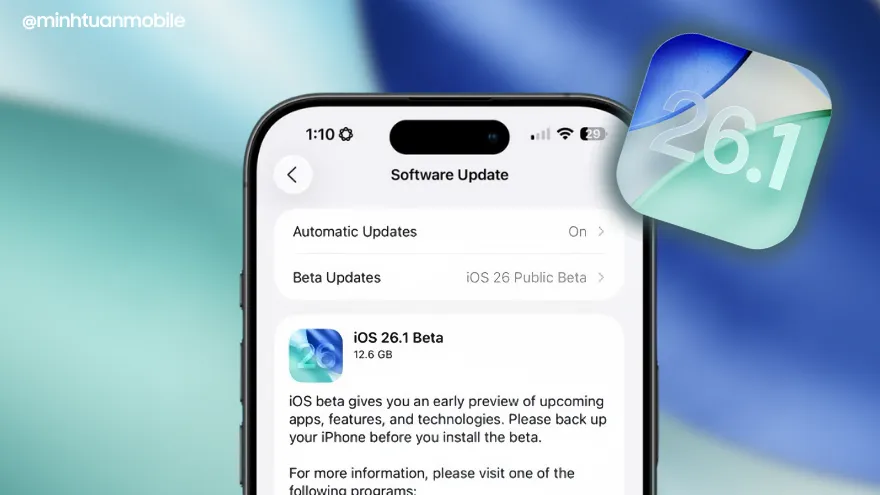 iOS 26.1 Public Beta vừa ra mắt dành cho ai?
