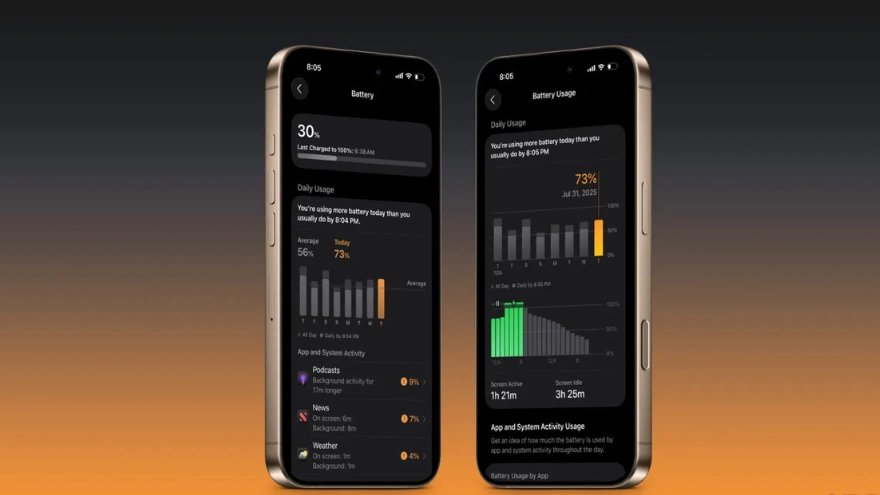 iOS 26: Tính năng pin mới giữ iPhone bền bỉ hơn