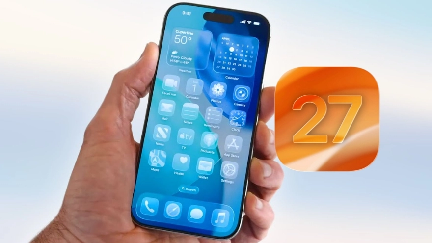 iOS 27: Liquid Glass được nâng cấp theo hướng mới